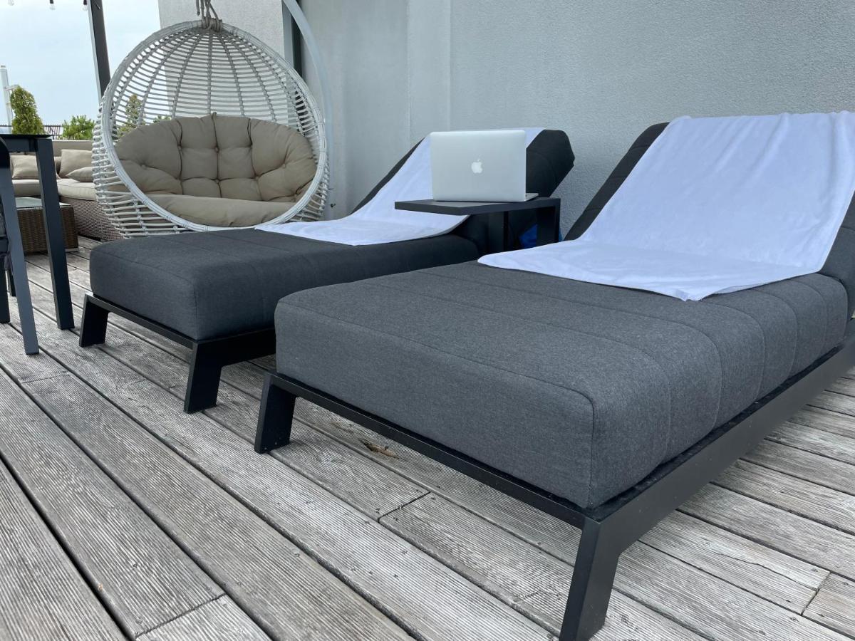 Appartamento Sea View Penthouse Terrace Palanga Old Town Esterno foto